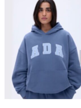 ADA Oversized Hoodie - Vintage Blue/Powder